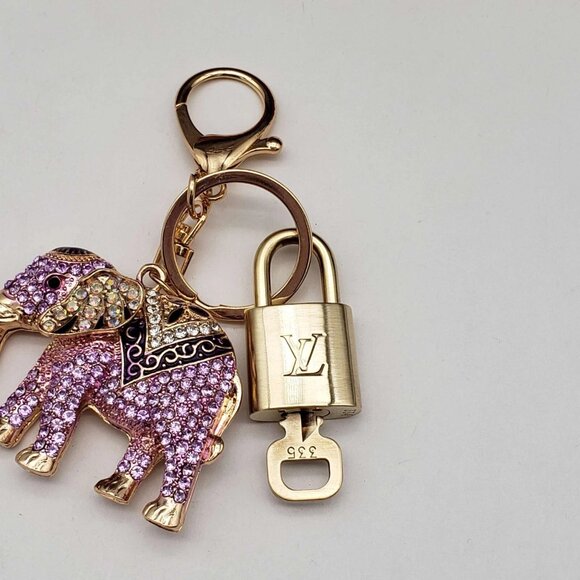 Authentic Louis Vuitton Lock & Key with unbranded Bagcharm, Keycharm, Keychain - Picture 7 of 7